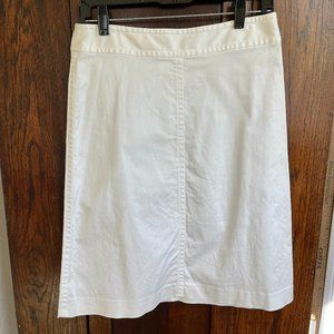Vintage Banana Republic White Cotton Pencil Skirt, Size 4